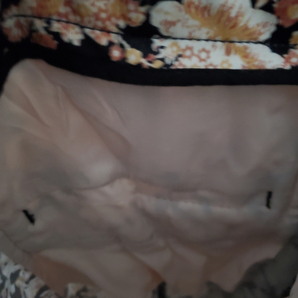 Anthropologie Tan Floral Black Jogger Ankle Pants Women's Size 14 XLarge - Picture 10 of 12